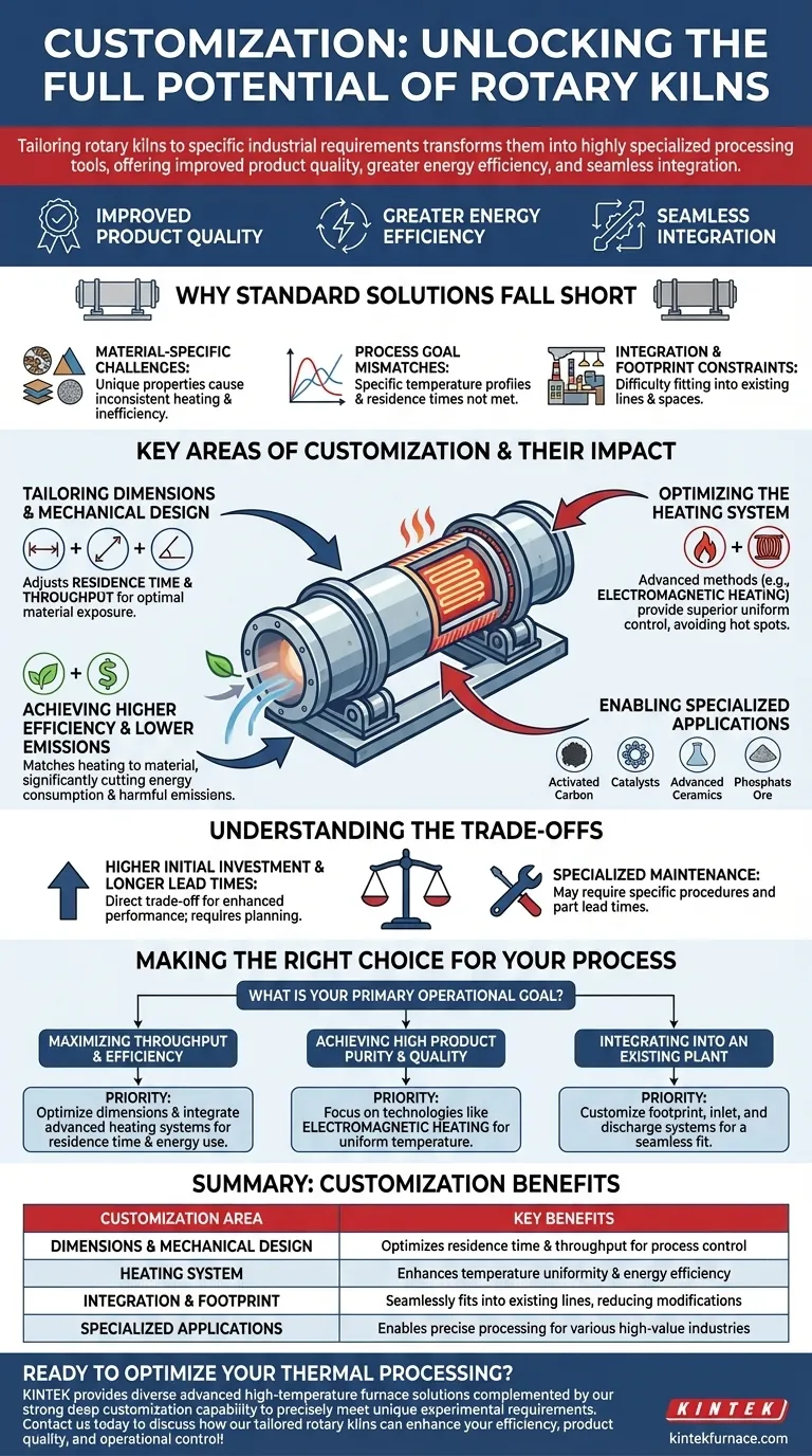Wie wirkt sich die Individualisierung auf den Einsatz von Drehrohröfen aus? Steigern Sie Effizienz und Qualität mit maßgeschneiderten Lösungen Visuelle Anleitung