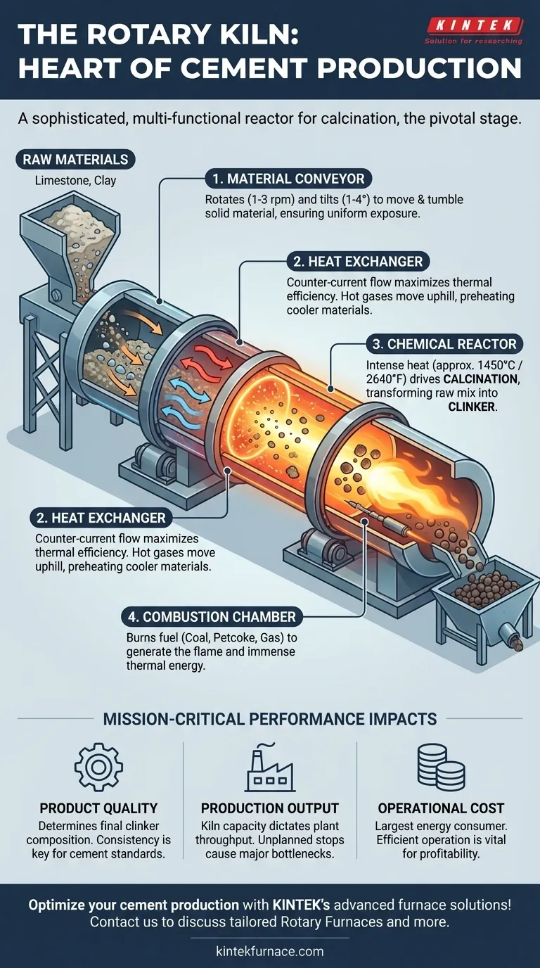Qual è il ruolo del forno rotante nella produzione di cemento? Sbloccare efficienza e qualità nella produzione Guida Visiva
