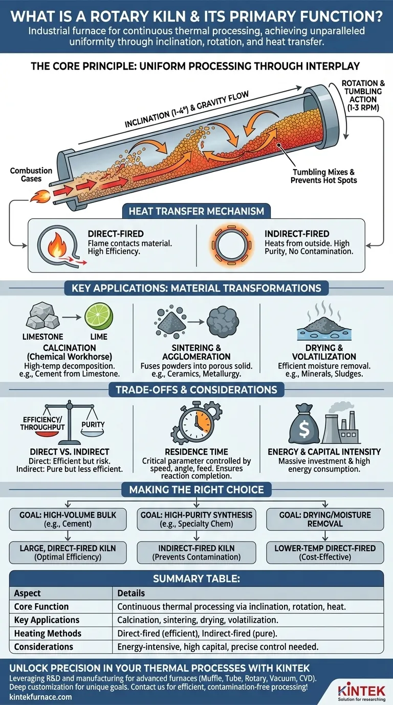 什么是回转窑及其主要功能？掌握工业热处理，实现均匀效果 图解指南