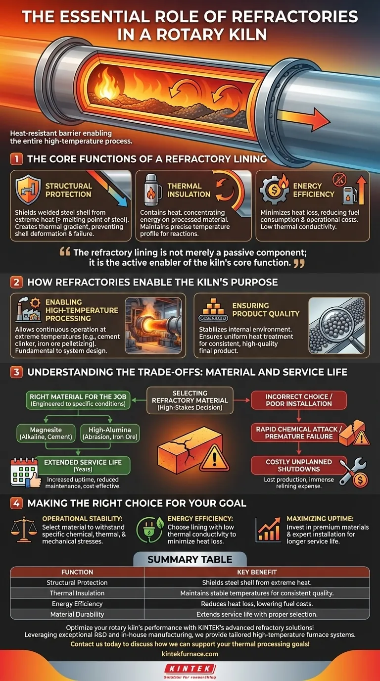 回转窑中耐火材料的作用是什么？保护、隔热并提高效率 图解指南
