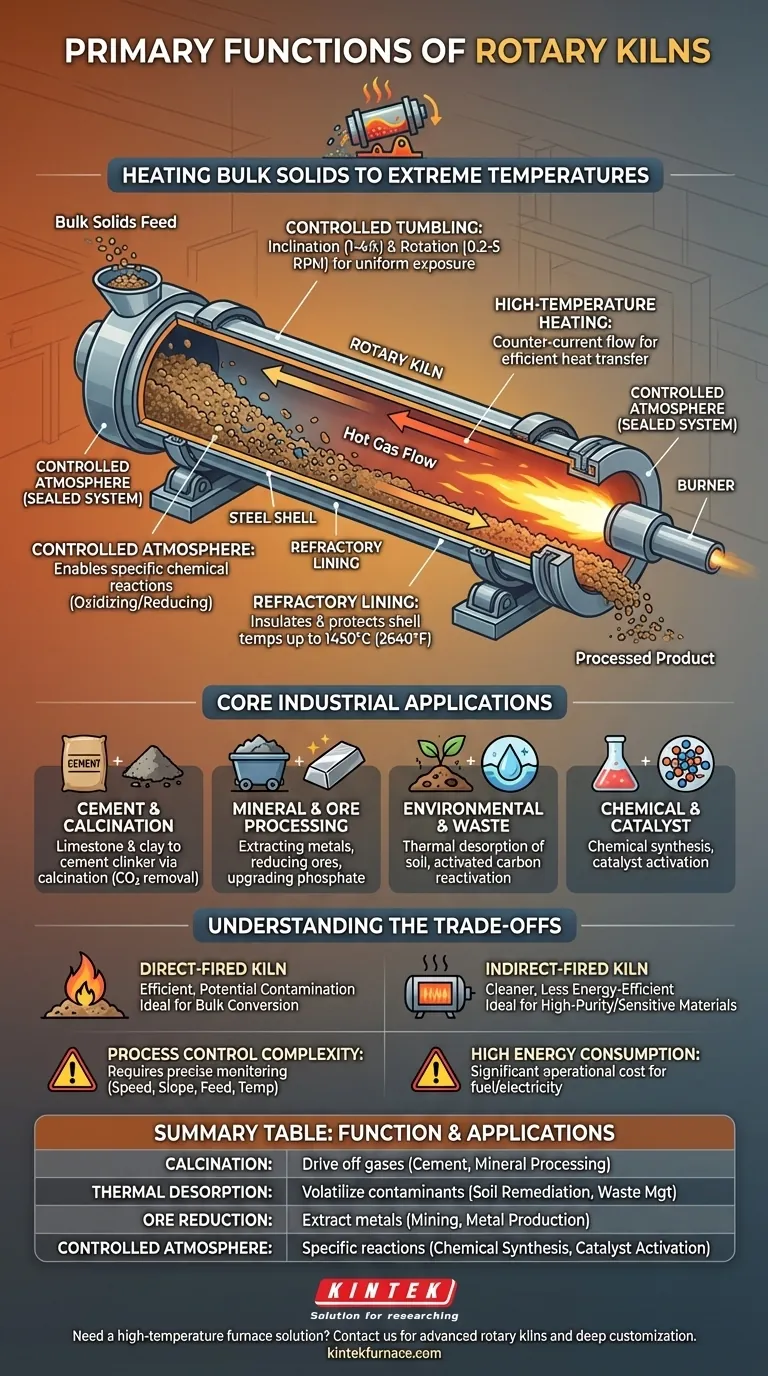 回转窑的主要功能是什么？工业加工中的关键作用解释 图解指南