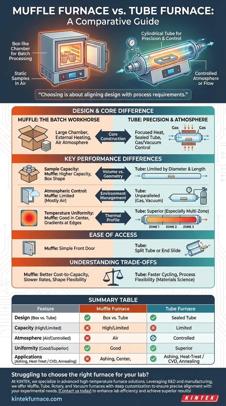 What is the difference between tube furnaces and muffle furnaces? Choose the Right Furnace for Your Lab Needs Visual Guide