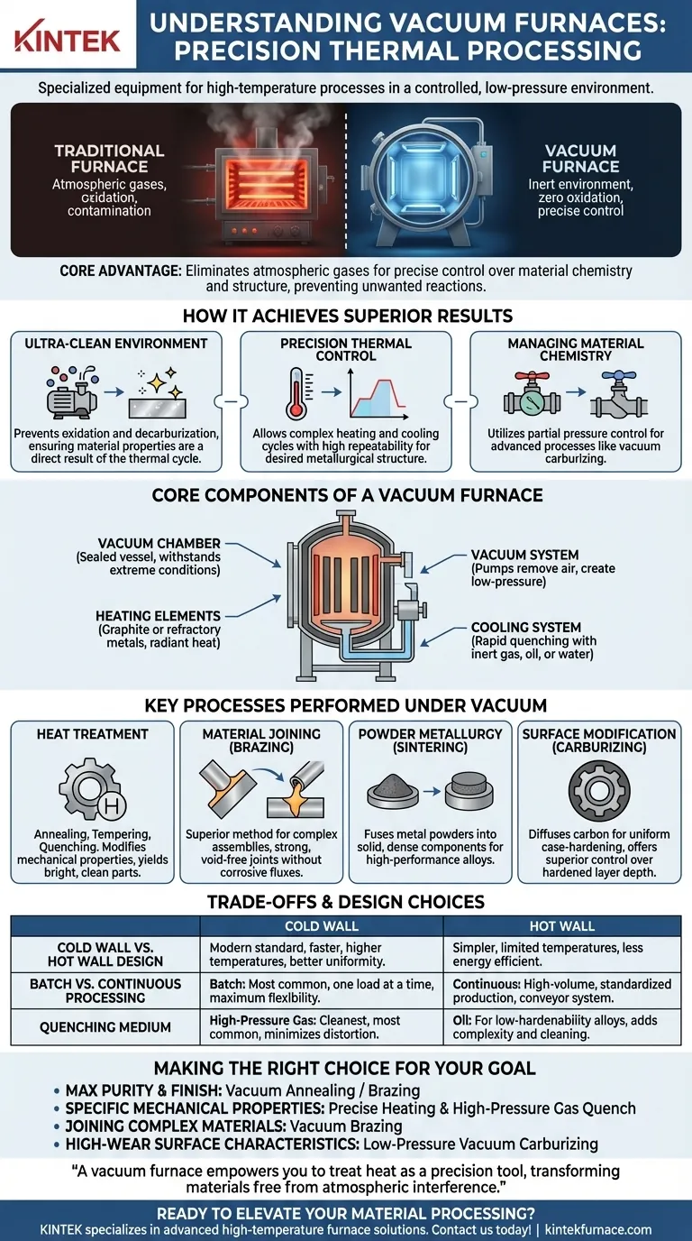 什么是真空炉以及它可以执行哪些工艺？解锁精密热处理解决方案 图解指南