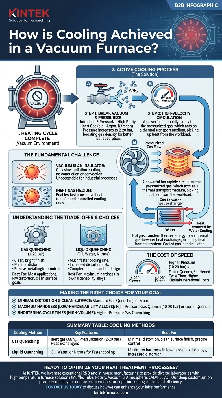 Как осуществляется охлаждение в вакуумной печи после желаемого процесса? Освоение газового закаливания для достижения точных результатов Визуальное руководство