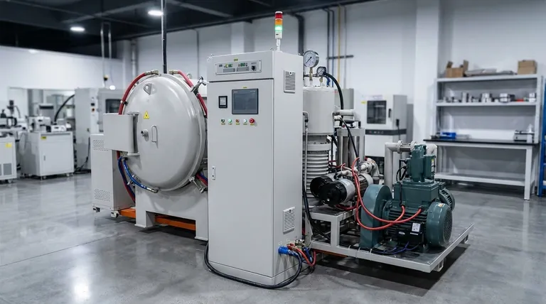 How does a vacuum sintering furnace operate in terms of heating? Master Precision Sintering for Superior Materials