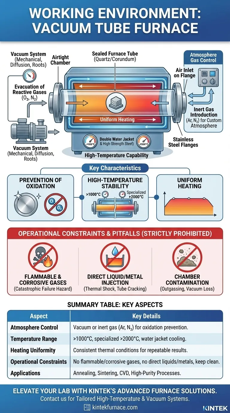 真空管炉の動作環境とは？材料加工における純度と精度の達成 ビジュアルガイド