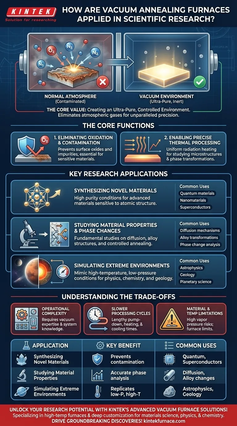 真空アニーリング炉は、科学研究および学術分野でどのように応用されていますか？材料の純度と精度を解き放つ ビジュアルガイド