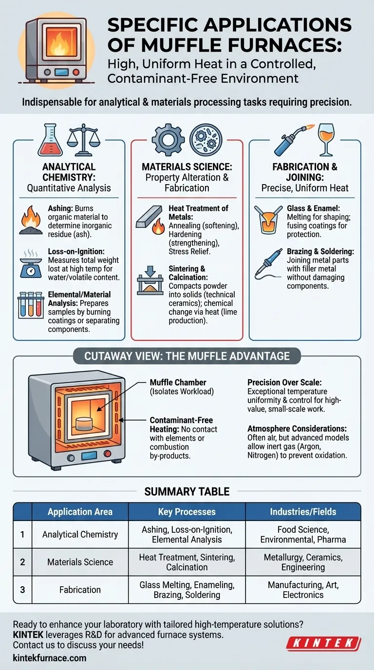马弗炉有哪些具体的应用？解锁热处理和分析的精确性 图解指南