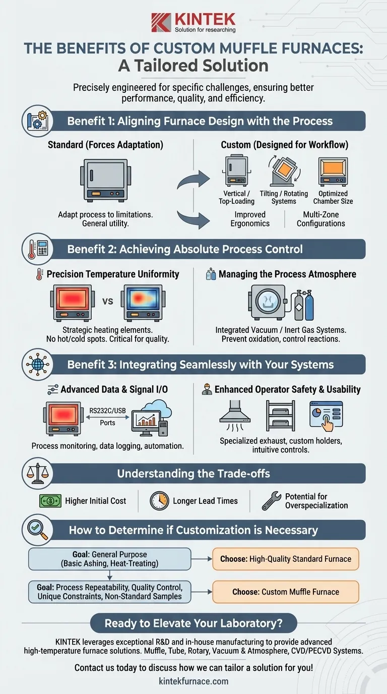 What are the benefits of custom muffle furnaces? Tailored Solutions for Superior Materials Processing Visual Guide