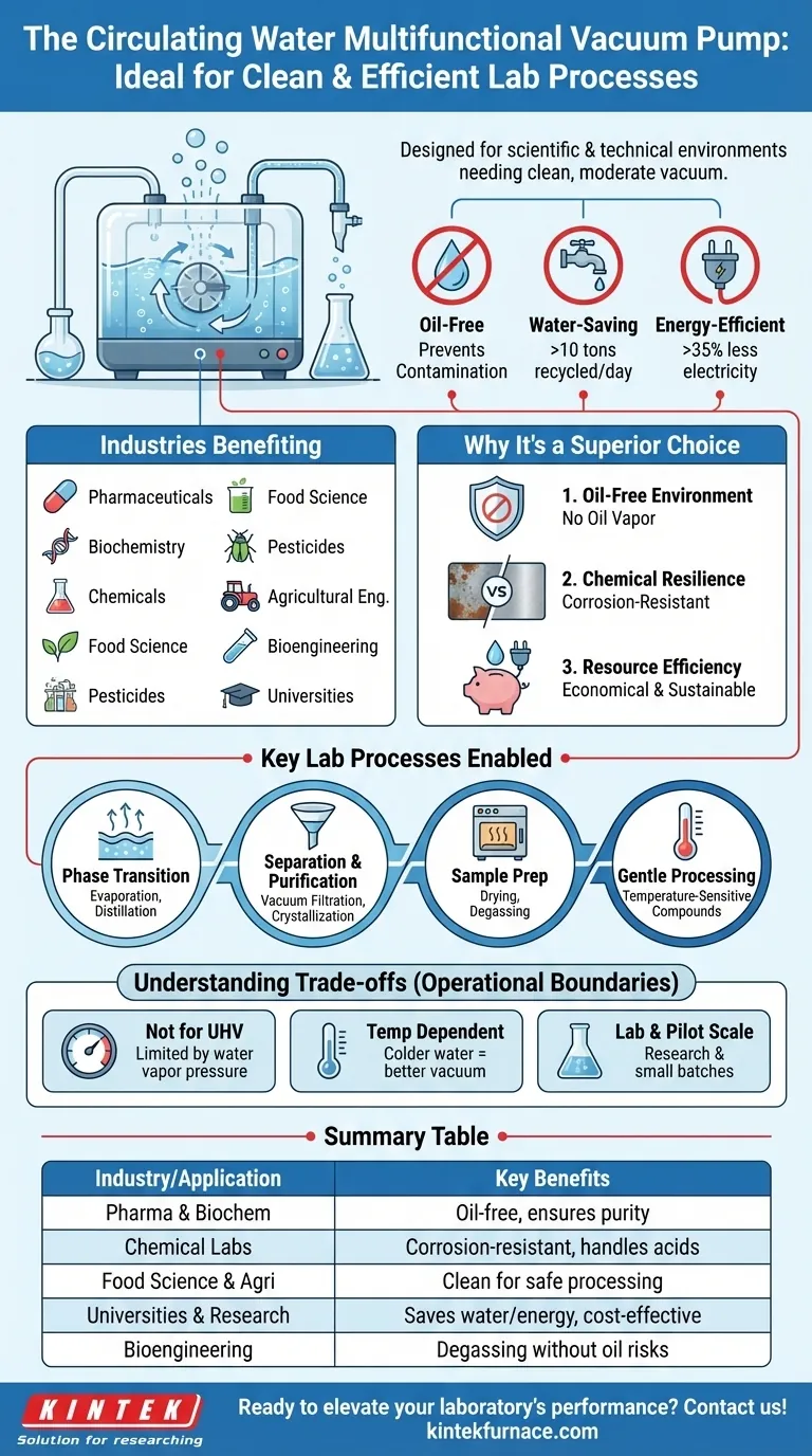 ¿Qué industrias pueden beneficiarse del uso de la bomba de vacío multifuncional de agua circulante? Descubra soluciones de vacío limpias y eficientes Guía Visual
