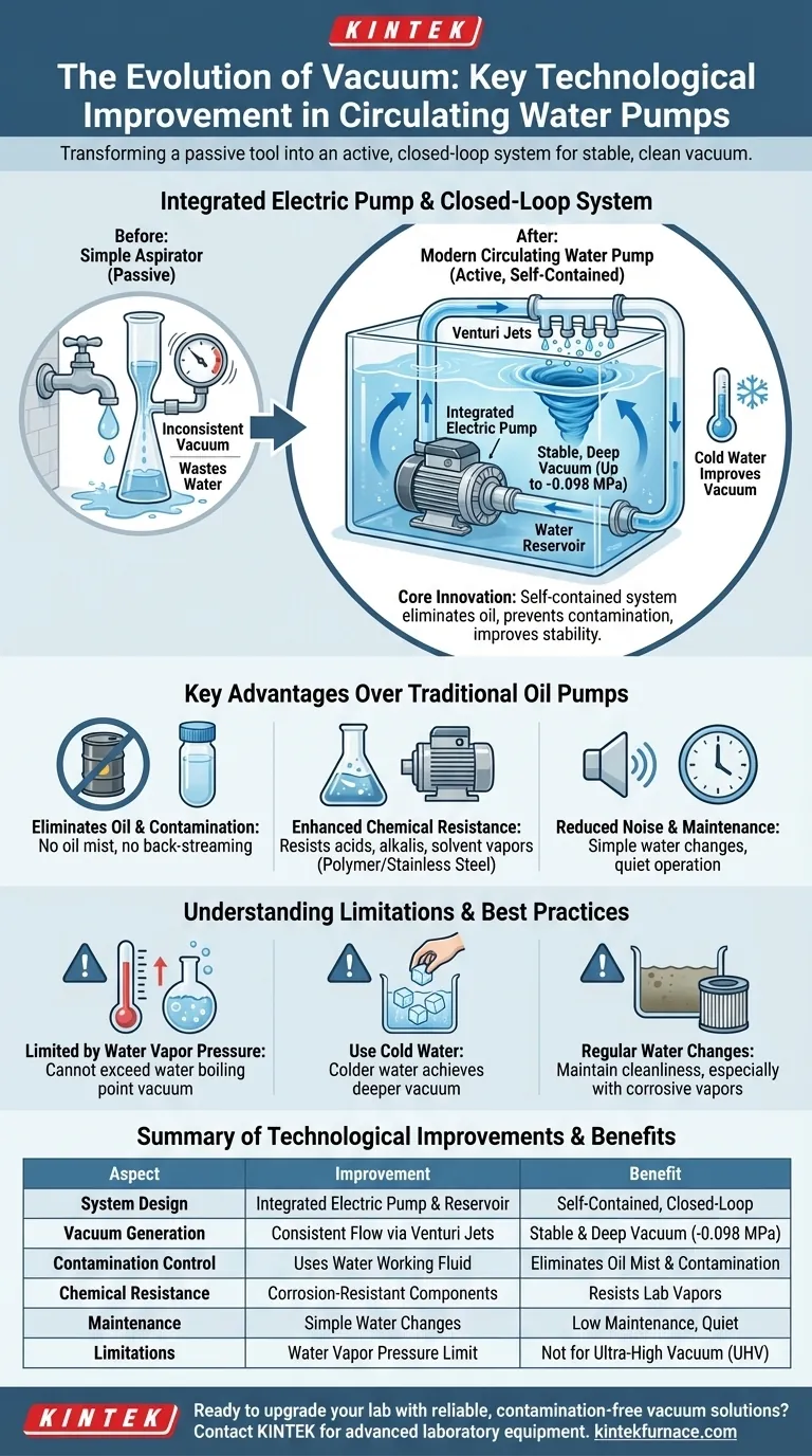 ¿Cuál es la mejora tecnológica clave en la bomba de vacío de agua circulante? Descubra el sistema autónomo de circuito cerrado Guía Visual