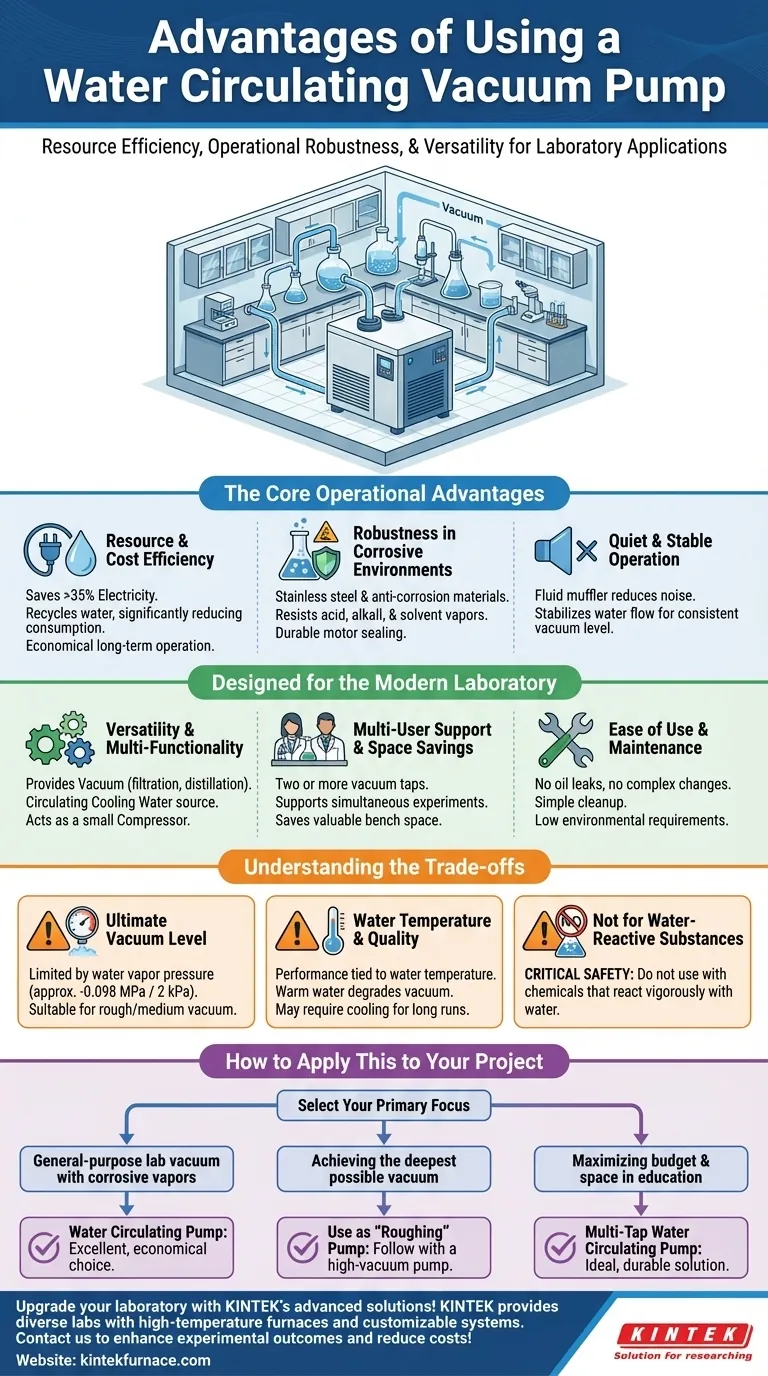 ¿Cuáles son las ventajas de usar una bomba de vacío de circulación de agua? Aumente la eficiencia del laboratorio con resistencia a la corrosión Guía Visual