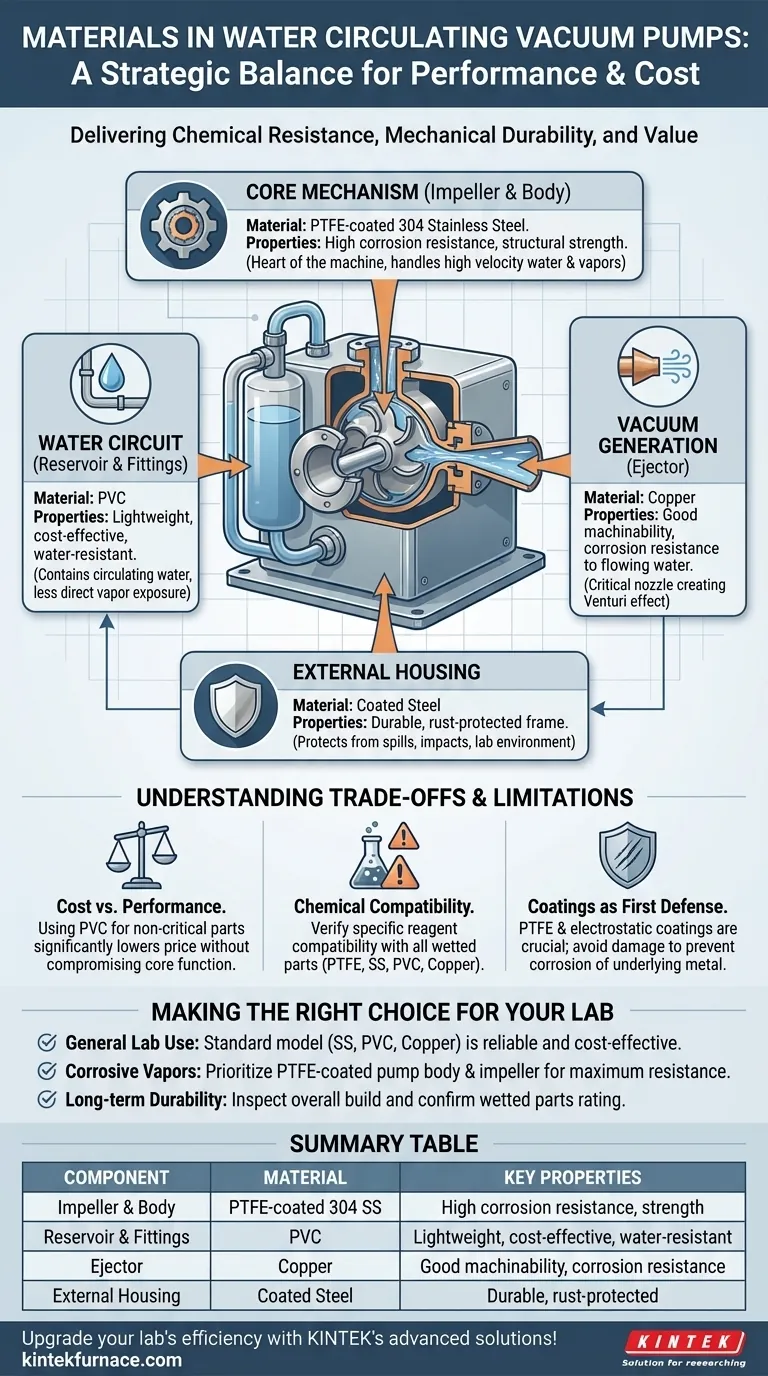 ¿Qué materiales se utilizan en la construcción de una bomba de vacío de circulación de agua? Componentes clave para la durabilidad Guía Visual