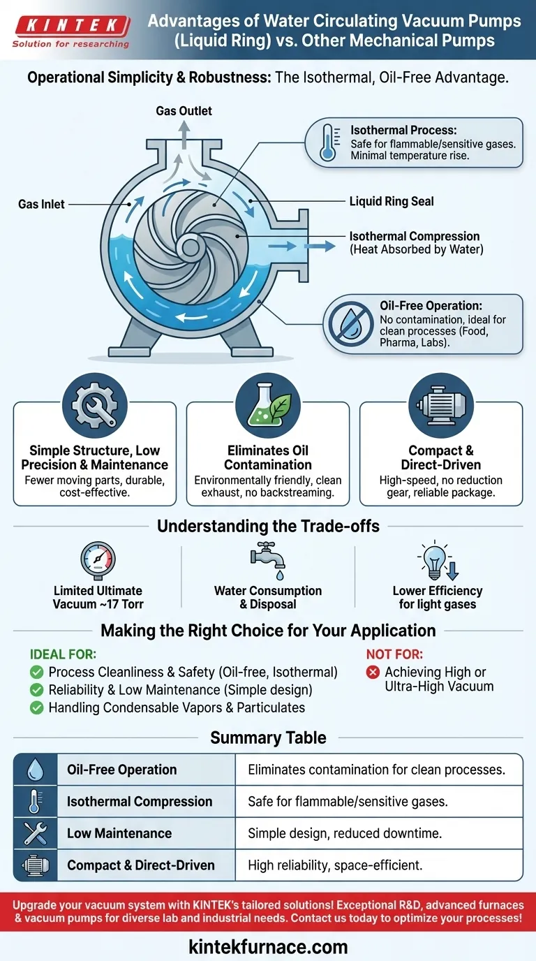 ¿Cuáles son las ventajas de las bombas de vacío de circulación de agua? Descubra Soluciones Confiables y Libres de Aceite para Procesos Limpios Guía Visual