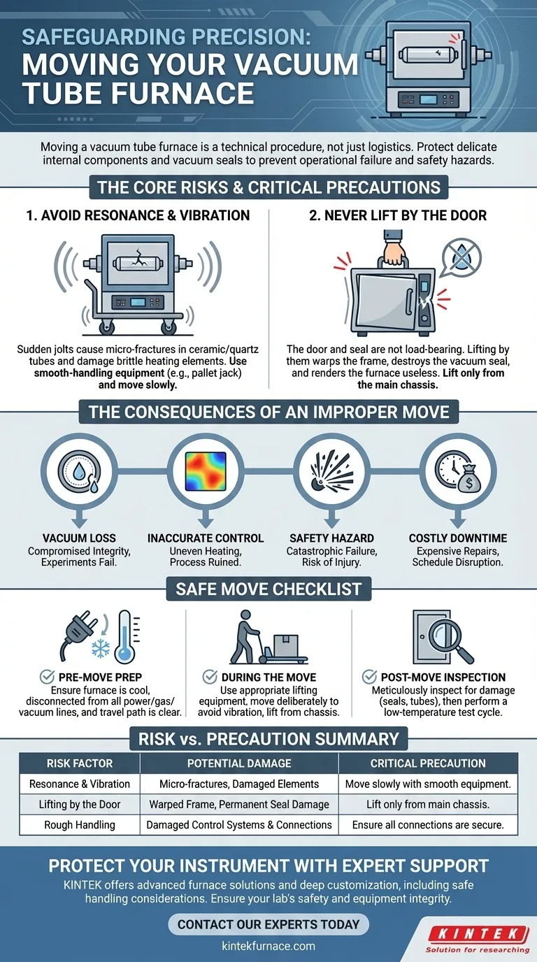 移动真空管炉时应采取什么预防措施？避免造成昂贵的损坏和安全风险 图解指南