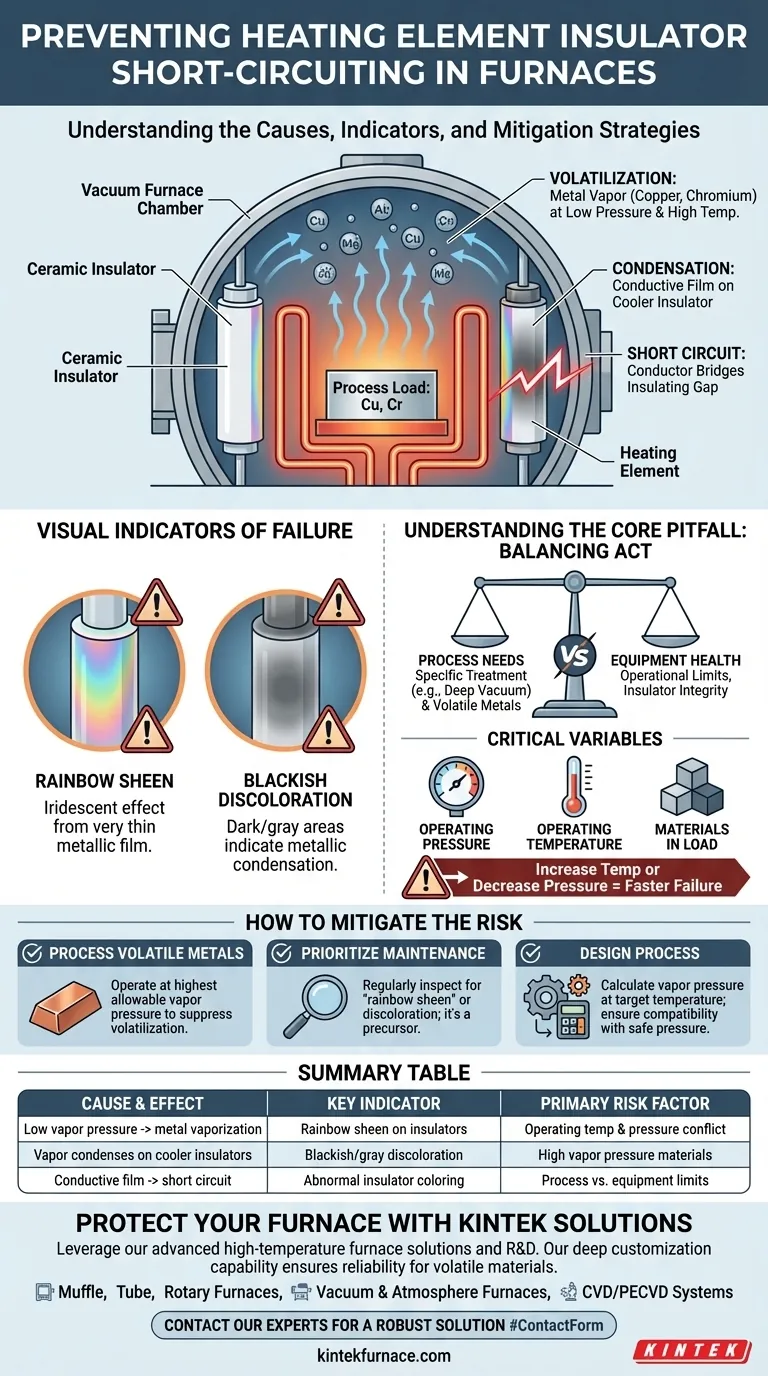 在熔炉运行期间，什么原因会导致加热元件绝缘体短路？防止代价高昂的设备故障 图解指南