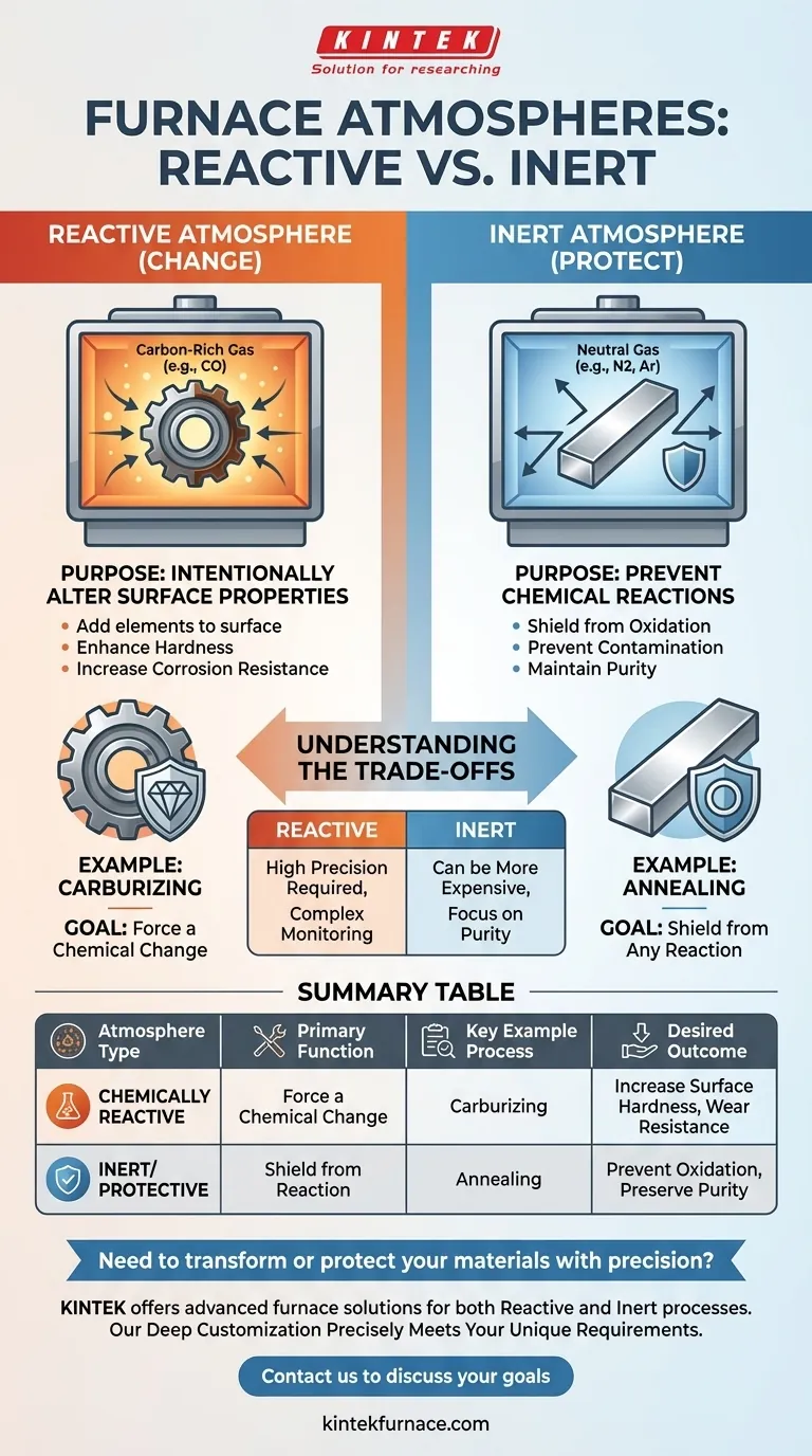 在炉子中使用化学反应性气氛的目的是什么？ 改变材料表面 图解指南