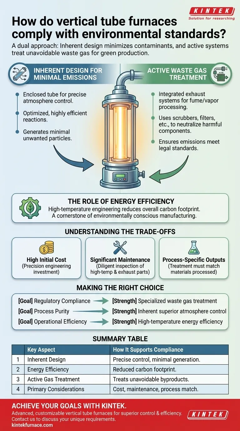 Wie erfüllen vertikale Rohröfen Umweltstandards? Ein Leitfaden für sauberen, effizienten Betrieb Visuelle Anleitung