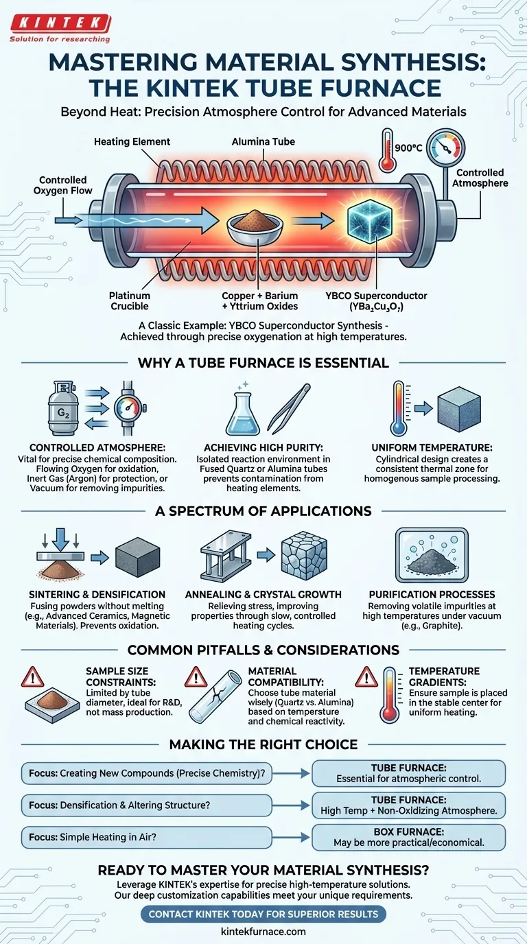 튜브 퍼니스를 사용하여 준비된 재료의 예는 무엇인가요? 정밀 재료 합성 마스터 시각적 가이드