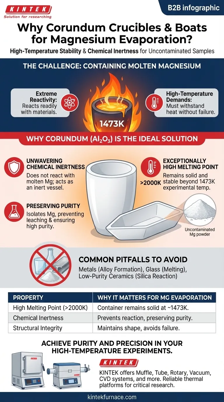 Почему в испарении магния используются корундовые тигли? Для непревзойденной чистоты и термической стабильности Визуальное руководство