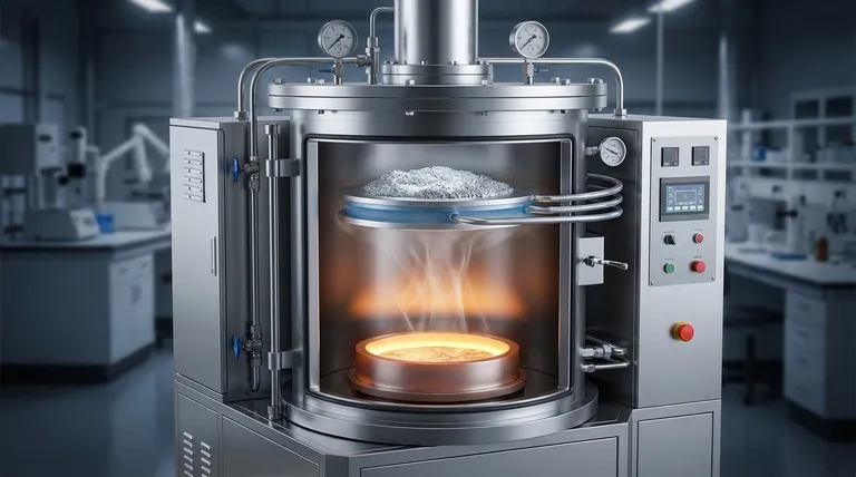 진공 승화로에서 결정기의 기능은 무엇인가요? 고순도 마그네슘을 위한 온도 제어