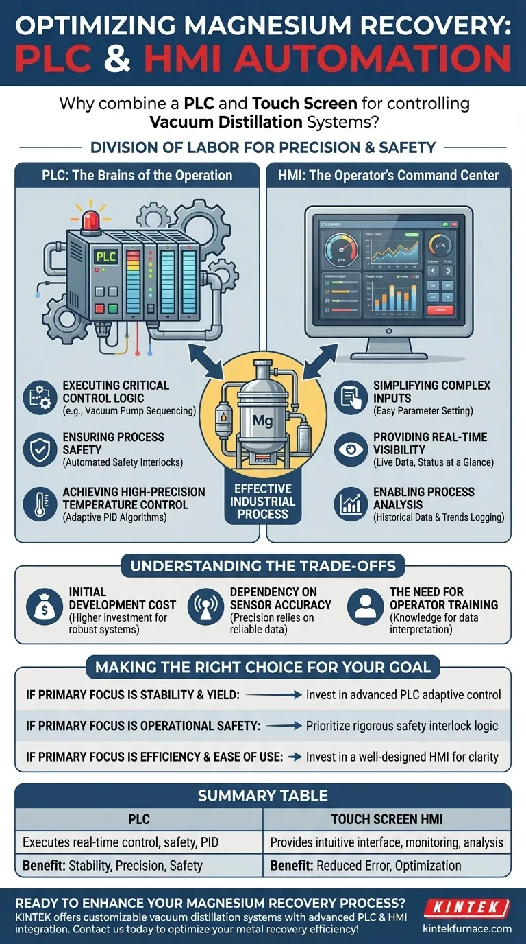 마그네슘 진공 증류에 PLC와 터치스크린을 사용하는 이유는 무엇입니까? 우수한 제어 및 안전을 위해 시각적 가이드