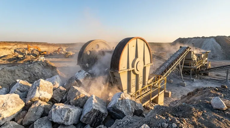 Por que um britador de mandíbula é usado para a britagem inicial do minério de magnesita? Maximize a Eficiência e Proteja seu Moinho