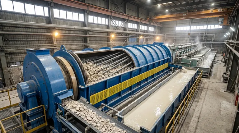 Qual é o papel de um moinho de barras na moagem de minério de magnesita? Alcance Flotação e Purificação Ótimas