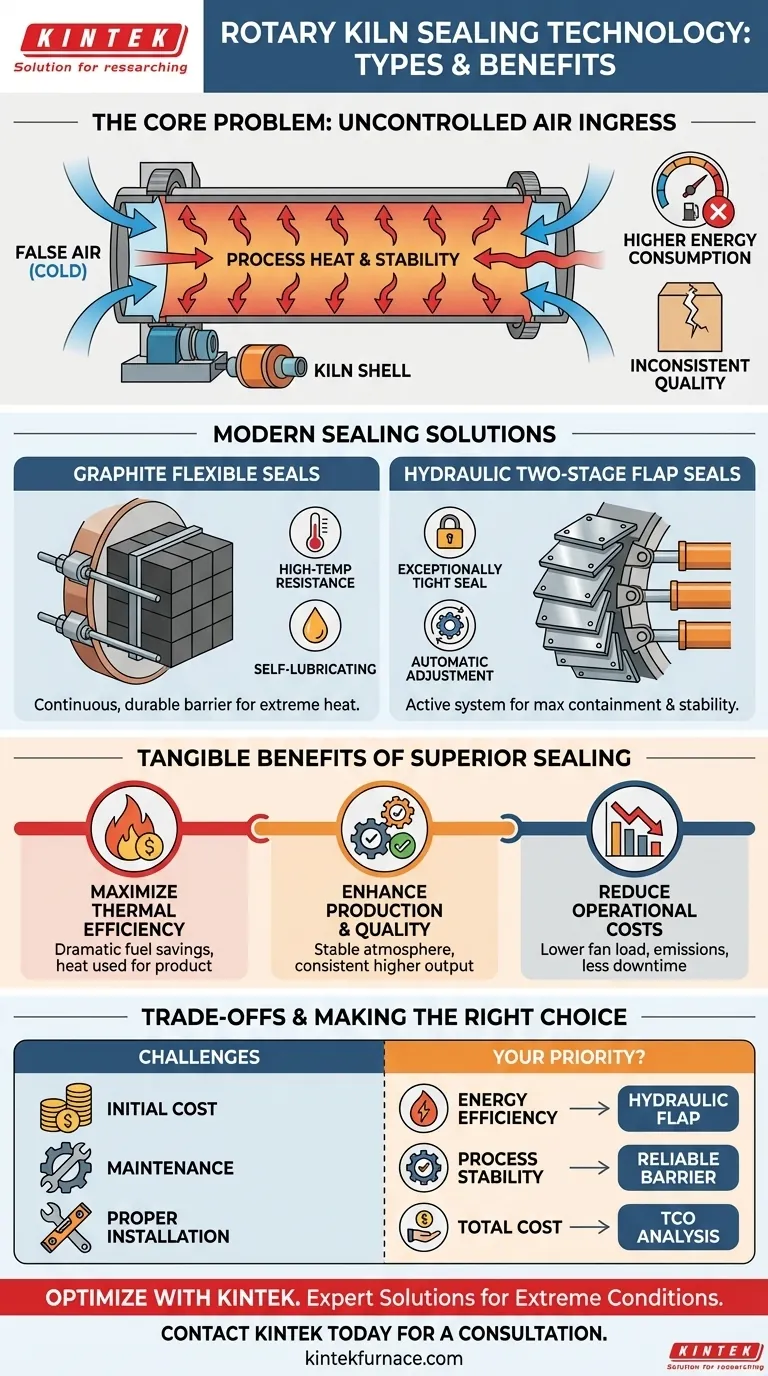 Que tipo de tecnologia de vedação é utilizada em fornos rotativos? Aumente a Eficiência e Reduza Custos Guia Visual
