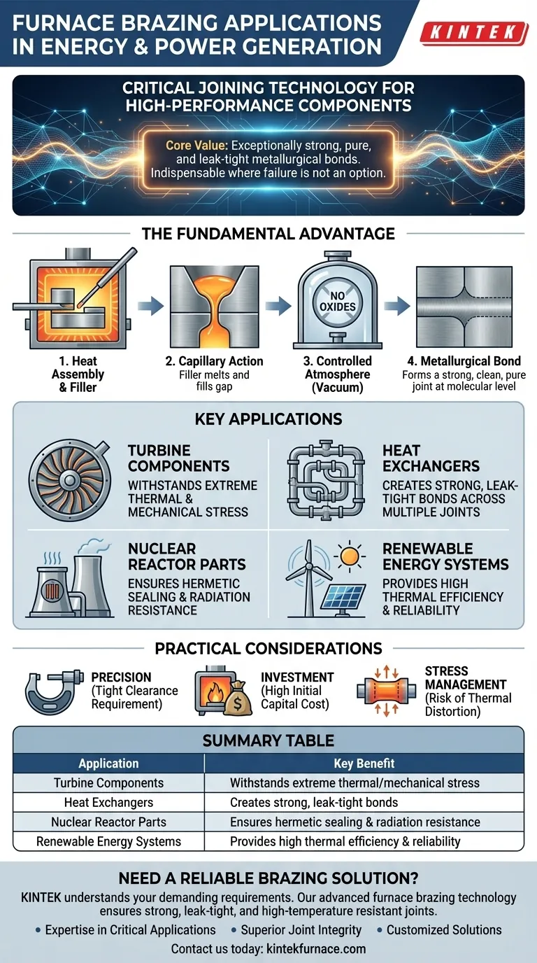 Каковы области применения печной пайки в энергетическом секторе? Обеспечение превосходной целостности соединений для критически важных компонентов Визуальное руководство
