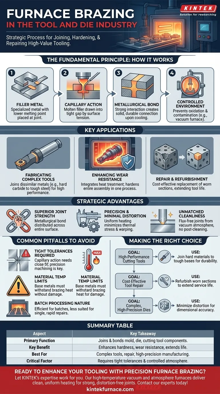 Qual o papel da brasagem em forno na indústria de ferramentas e matrizes? Aumente a vida útil e o desempenho das ferramentas Guia Visual