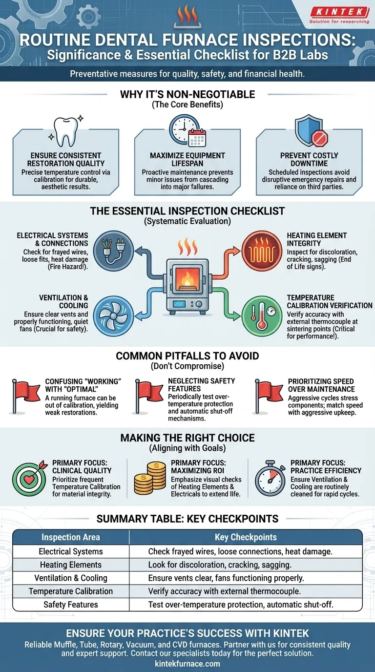 歯科用ファーネスの定期検査の重要性とは？ 一貫した品質を確保し、ダウンタイムを防ぐ ビジュアルガイド