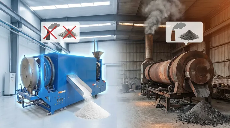 Quels sont les avantages de la réduction de la fumée et des cendres dans les fours rotatifs électriques ? Obtenez un traitement plus propre, plus simple et plus rentable