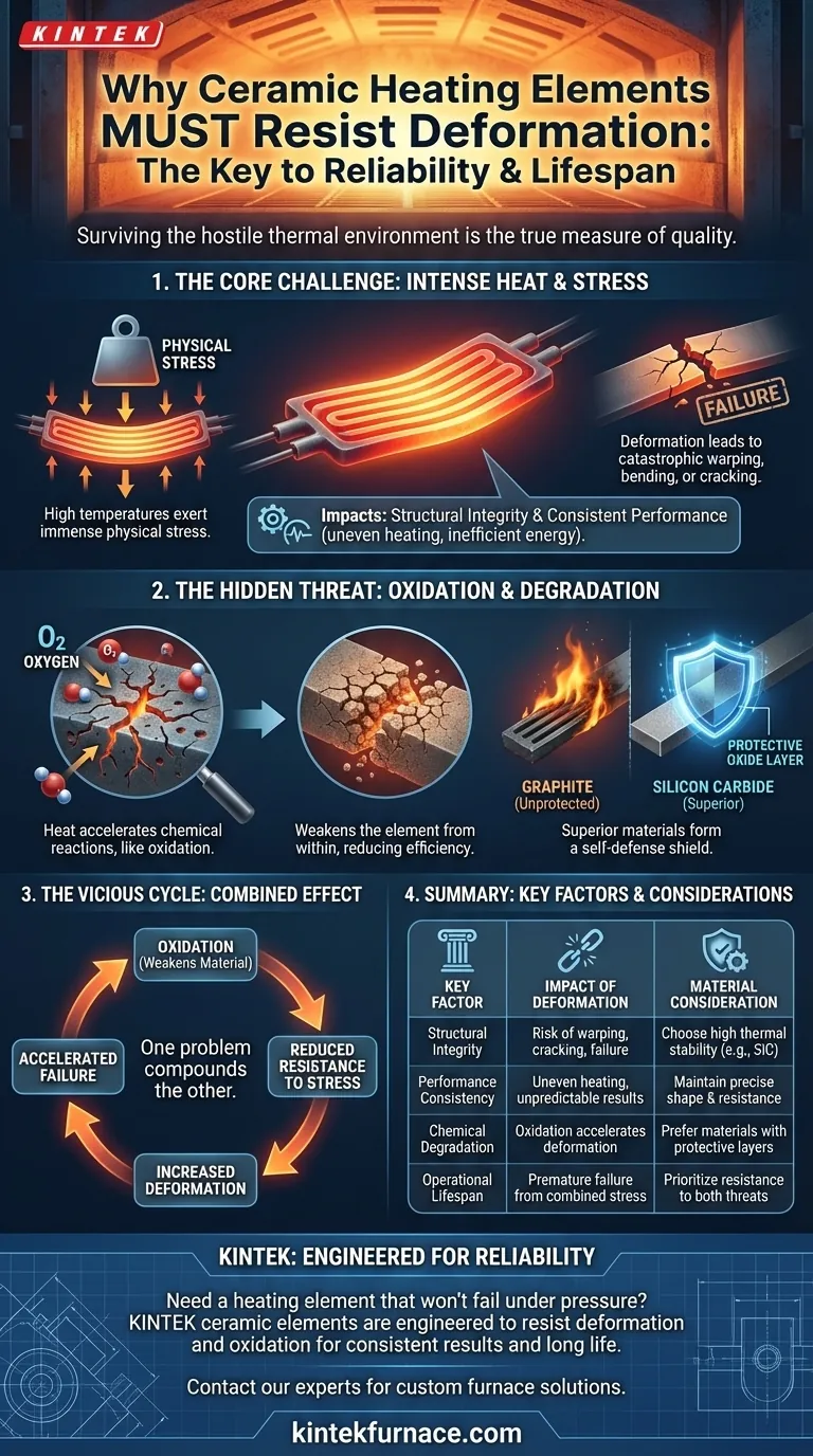Por que é importante que um elemento de aquecimento cerâmico resista à deformação? Garanta confiabilidade e desempenho a longo prazo Guia Visual