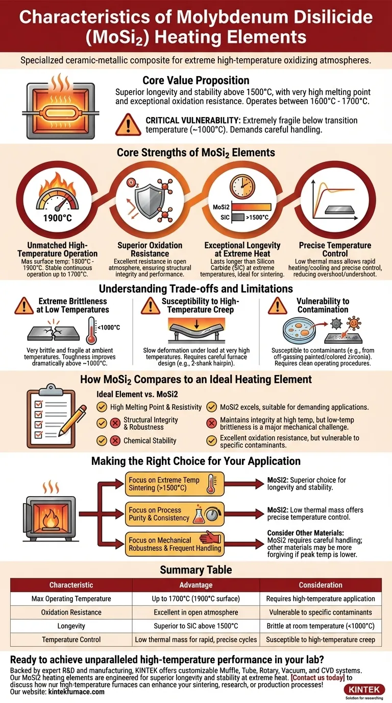 モリブデン二ケイ化物（MoSi2）加熱エレメントの特徴は何ですか？実験室の極限高温を実現 ビジュアルガイド