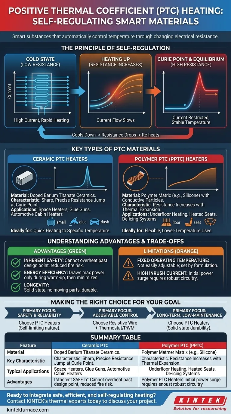 Что такое материалы с положительным температурным коэффициентом (PTC)? Саморегулирующиеся нагреватели для максимальной безопасности и эффективности Визуальное руководство