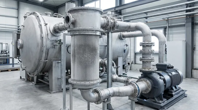 Qual é o papel crítico do filtro de vácuo em um sistema de destilação a vácuo de magnésio residual? A Proteção Essencial para Sua Bomba de Vácuo