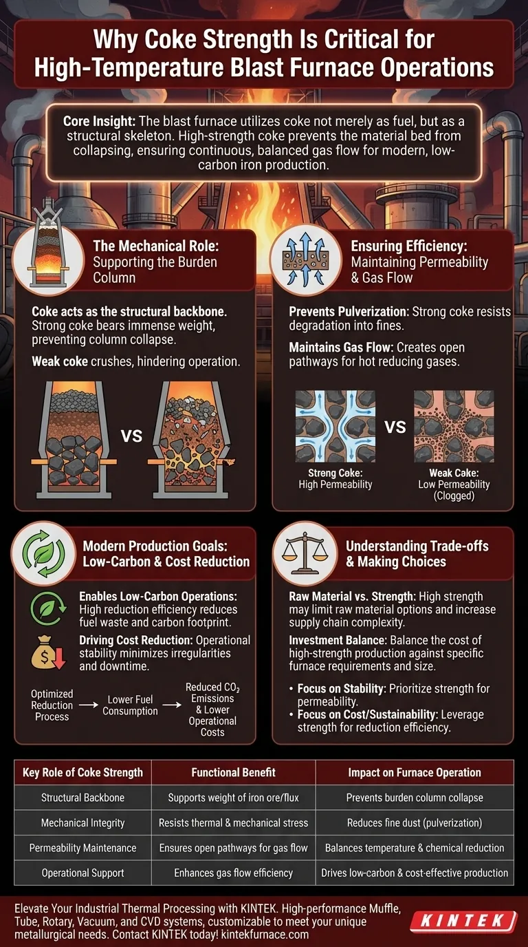 Почему повышение прочности кокса имеет важное значение? Максимизация эффективности и стабильности доменной печи Визуальное руководство