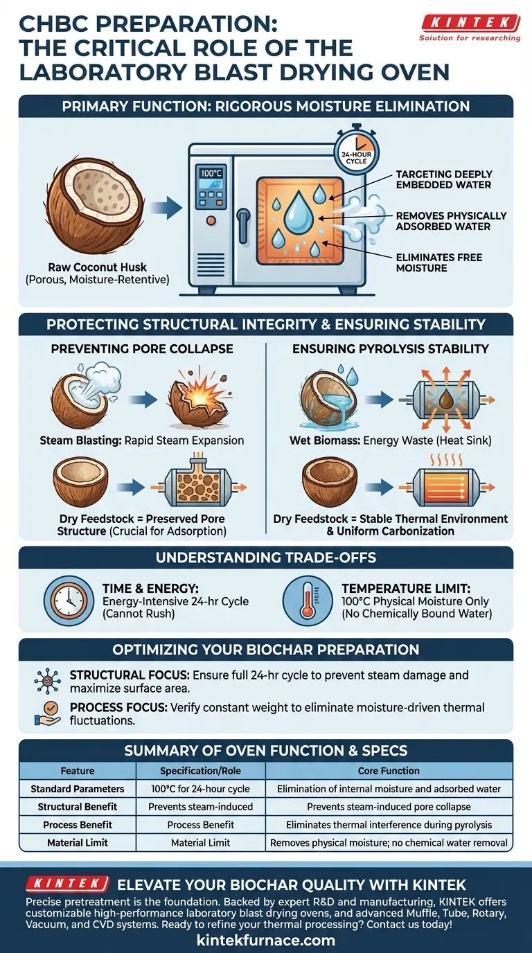 实验室鼓风干燥箱的主要功能是什么？掌握椰子壳生物炭的制备 图解指南