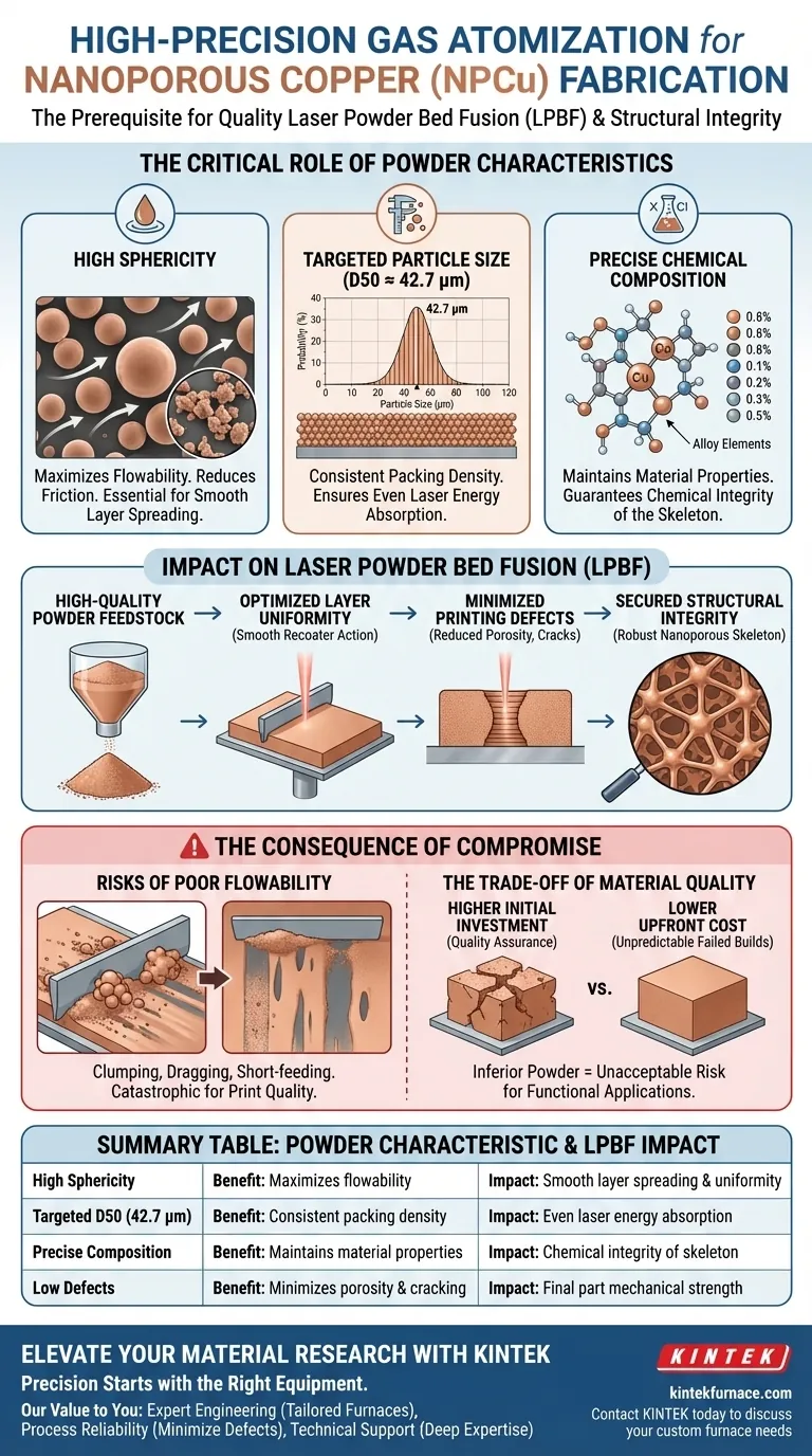 为什么合金粉末需要高精度气体雾化设备？纳米多孔铜（NPCu）的精度 图解指南