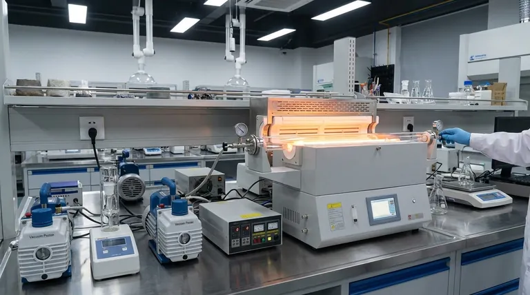 삼원계 황화구리 합성에서 밀봉된 석영 또는 유리관은 어떤 역할을 합니까? 마이크로 반응기 숙달