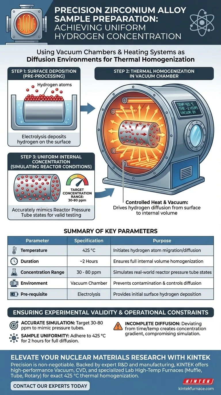真空室和加热系统如何制备锆合金样品？实现精确的氢含量 图解指南