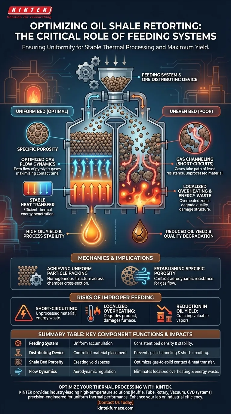 Quelle est l'importance du système d'alimentation et du dispositif de distribution du minerai ? Optimisez l'efficacité de la pyrolyse du schiste bitumineux Guide Visuel