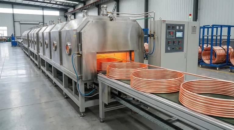 Какова функция туннельной печи для отжига в контролируемой атмосфере? Восстановление пластичности медных труб