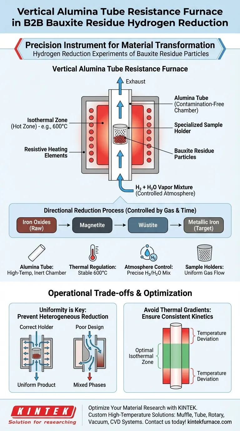 보크사이트 잔류물 입자의 수소 환원에 수직 알루미나 튜브 저항로가 어떻게 적용됩니까? 시각적 가이드