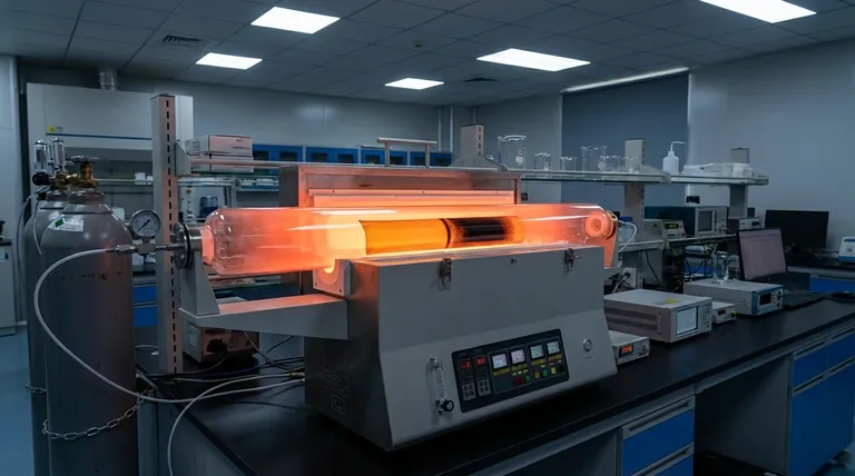 石英管炉在聚酰亚胺热解中起什么作用?精密控制碳分子筛