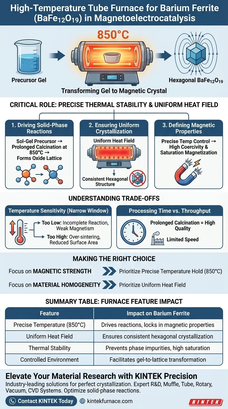 バリウムフェライトの準備にはなぜ高温管状炉が必要なのですか？最適な磁気特性を実現する ビジュアルガイド