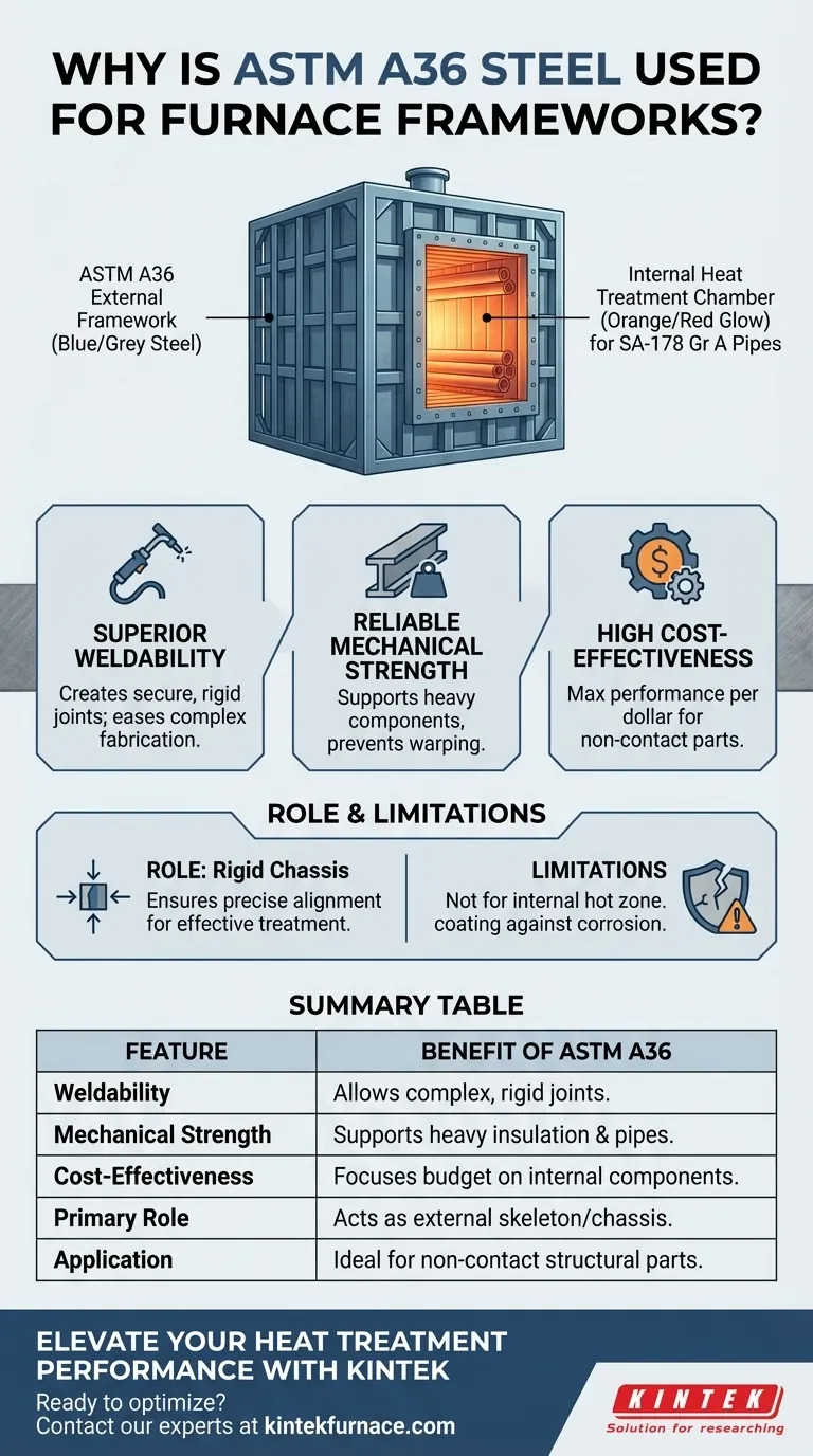 Por que a chapa de aço ASTM A36 é usada para estruturas de fornos de tratamento térmico? Resistência Confiável e Custo-Benefício Guia Visual