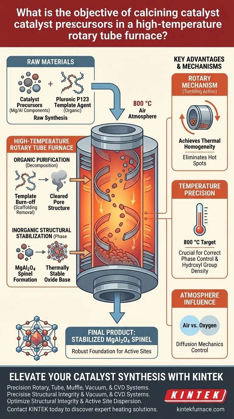 煅烧催化剂前驱体的目的是什么？通过旋转管式炉实现最佳稳定性 图解指南