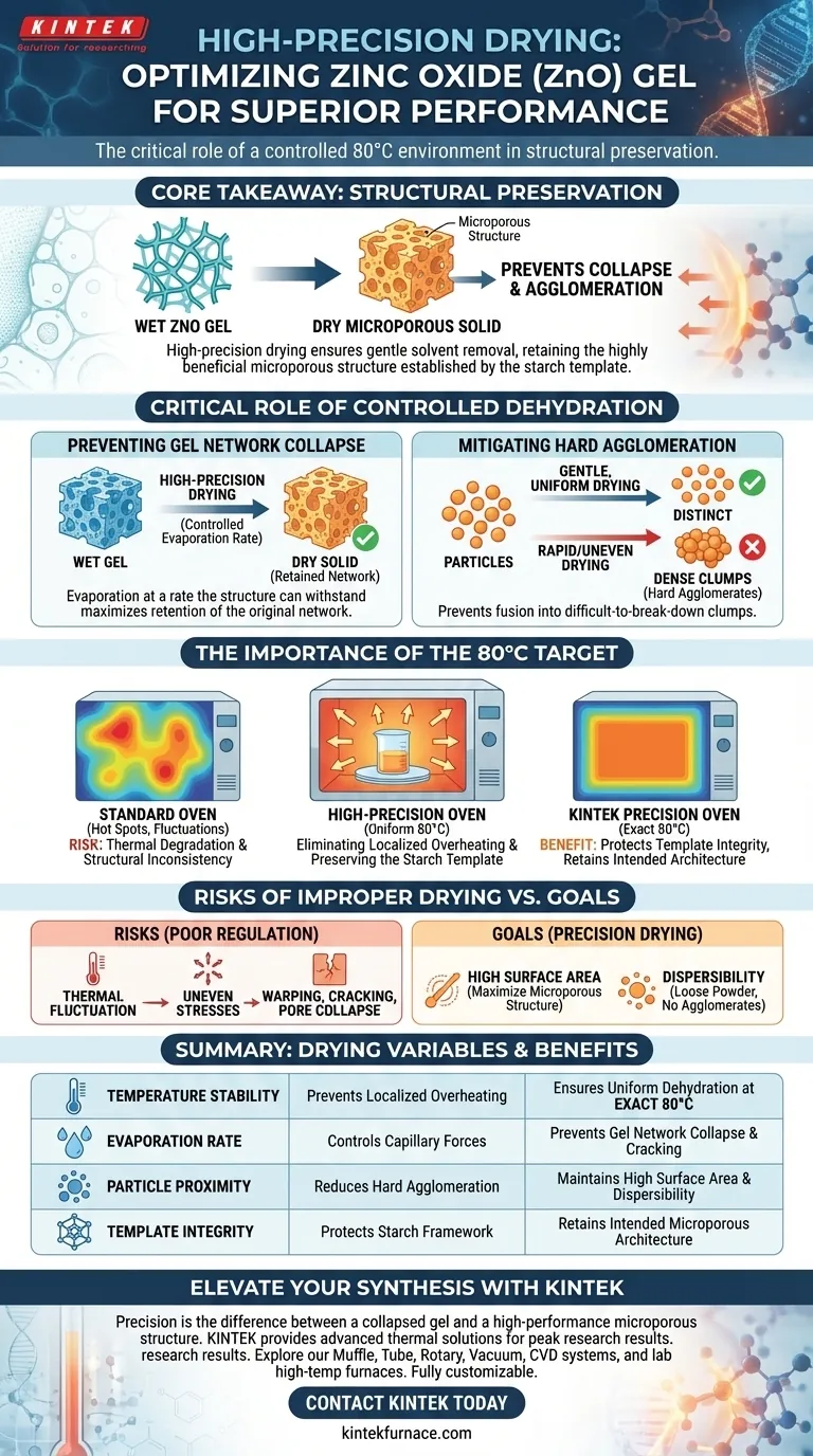 精密烘箱如何影响 ZnO 凝胶干燥？实现完美的微孔结构 图解指南